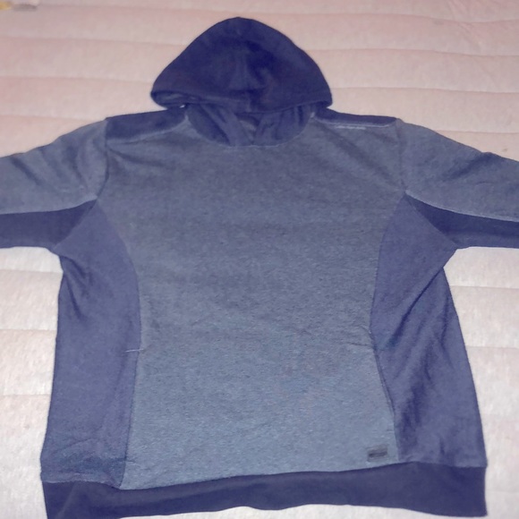 Calvin Klein Mens Hoodie, Large. Two tone blue. Worn twice! Goes nice with jeans - Picture 1 of 3